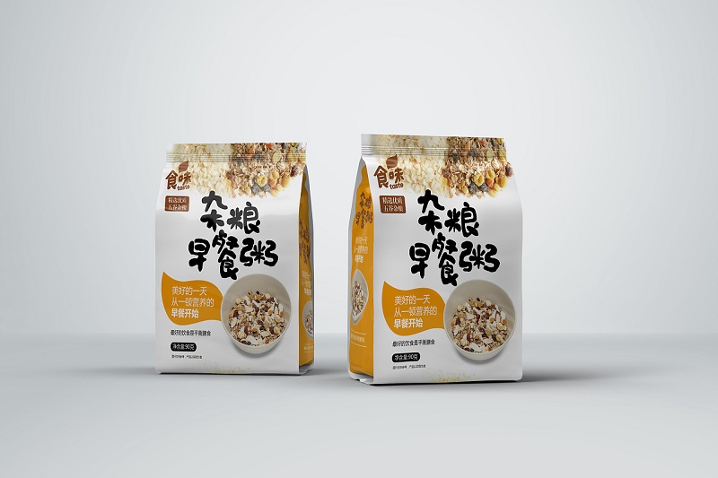杂粮早餐粥包装袋设计图片-食品包装袋设计案例
