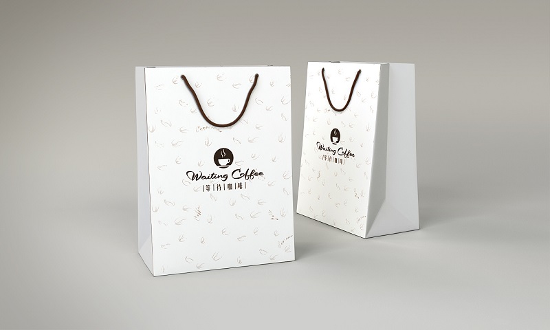 咖啡纸质手提袋设计图片-咖啡品牌形象手提袋设计