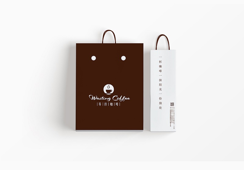 咖啡纸质手提袋设计图片-咖啡品牌形象手提袋设计