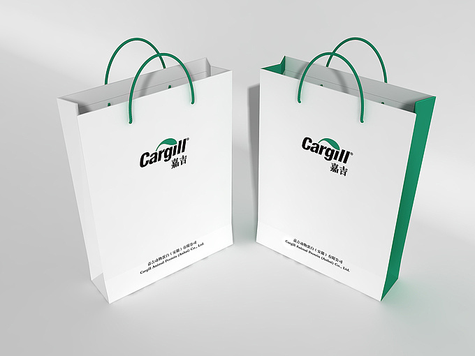 清爽环保袋设计图片-简洁企业环保袋制作图片